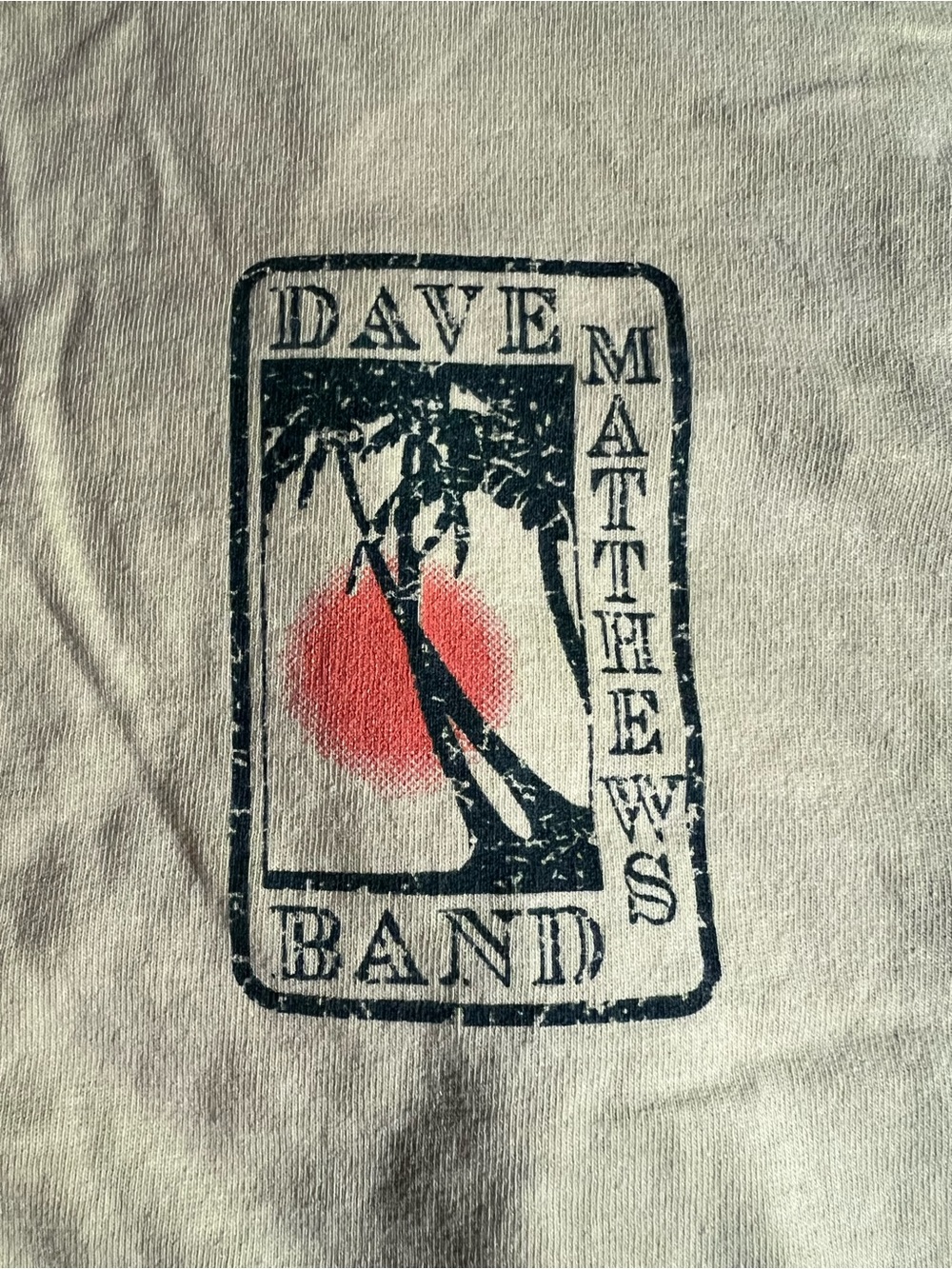 Dave Matthews Band Concert shirt- short sleeve Tee in chartreuse (yellow-green)